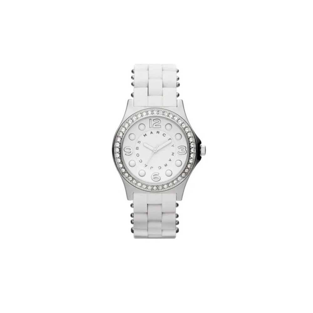 Marc-Jacobs Jelly White Watch MBM25355